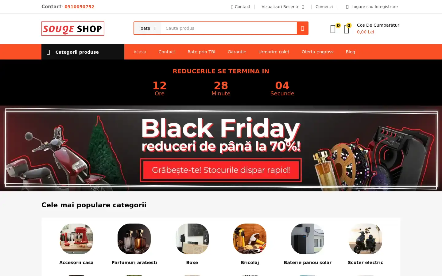 Screenshot of souqeshop.ro