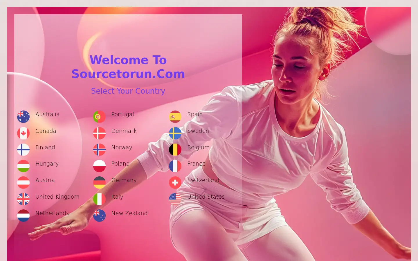 Screenshot of sourcetorun.com