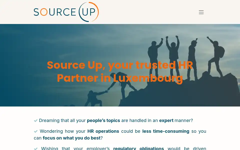 Screenshot of sourceup.lu