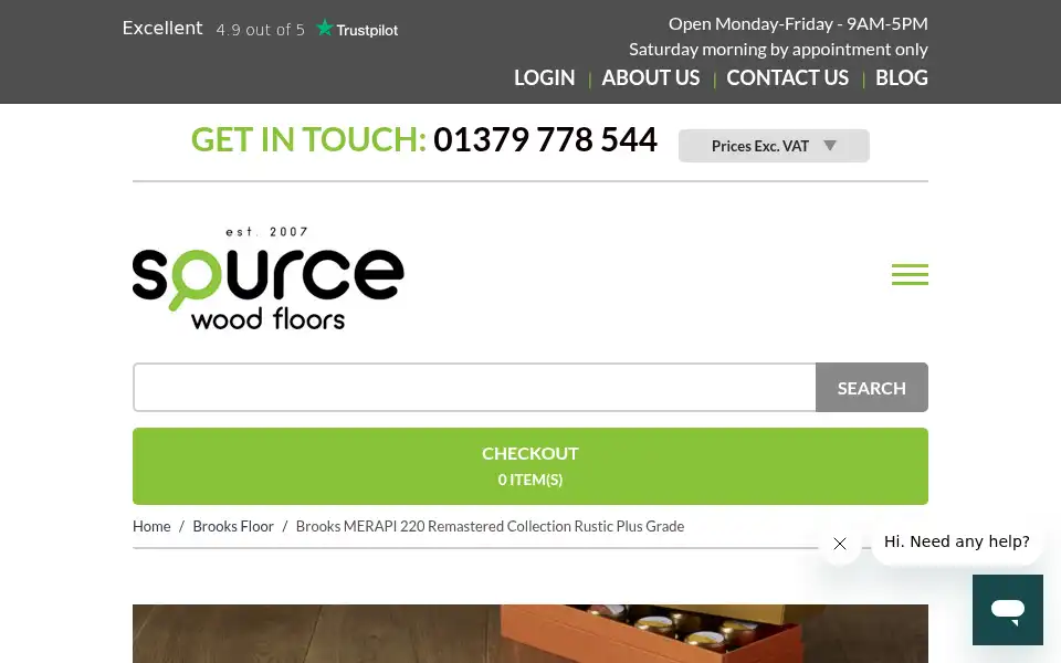 Screenshot of sourcewoodfloors.co.uk