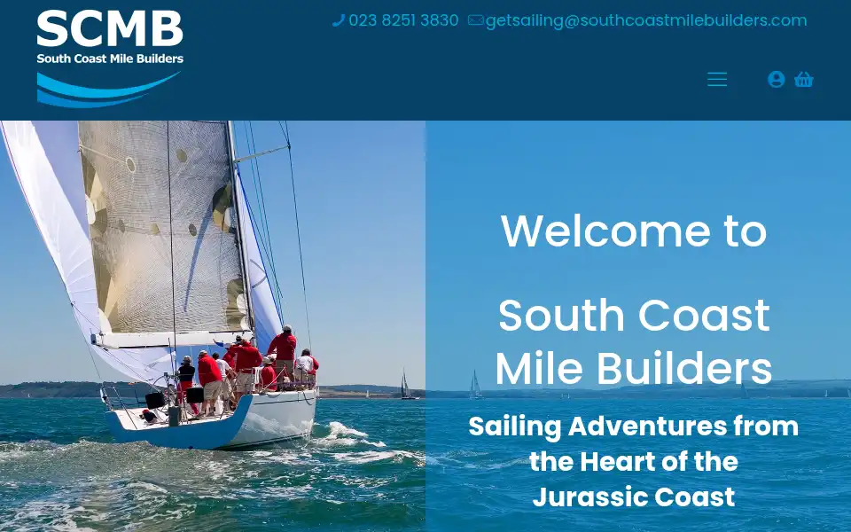 Screenshot of southcoastmilebuilders.com