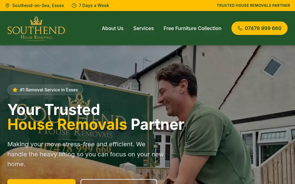 Screenshot of southendhouseremovals.com