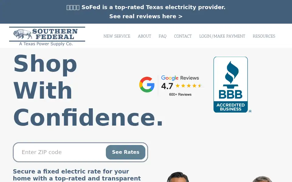 Screenshot of southernfederal.com