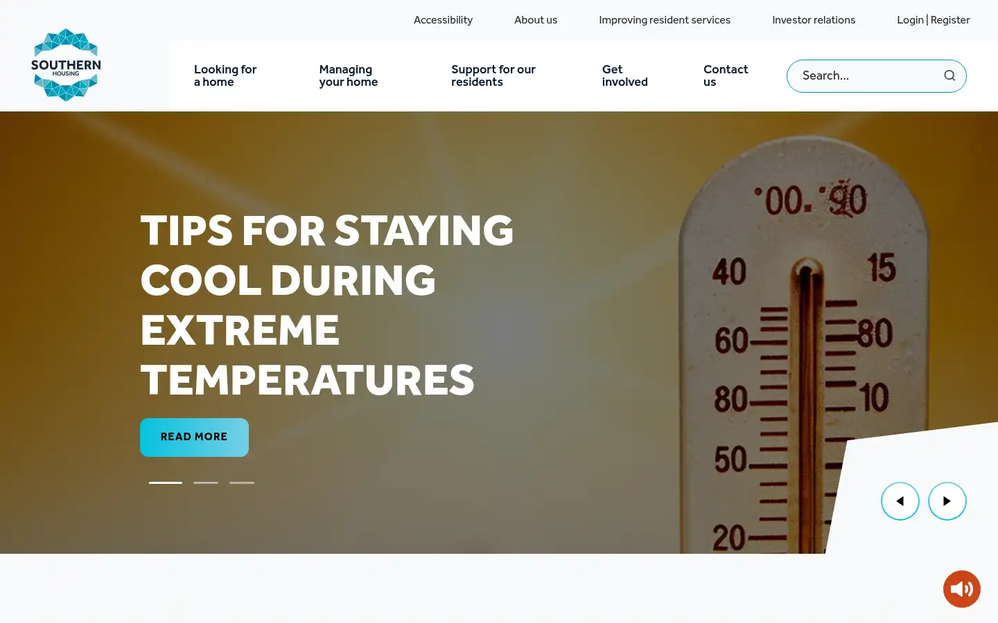 Screenshot of southernhousing.org.uk