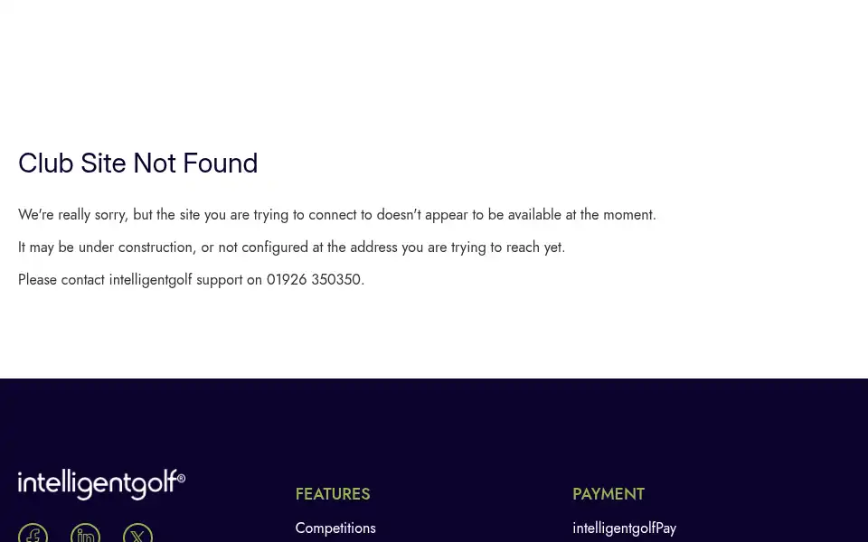 Screenshot of southessexgolf.co.uk