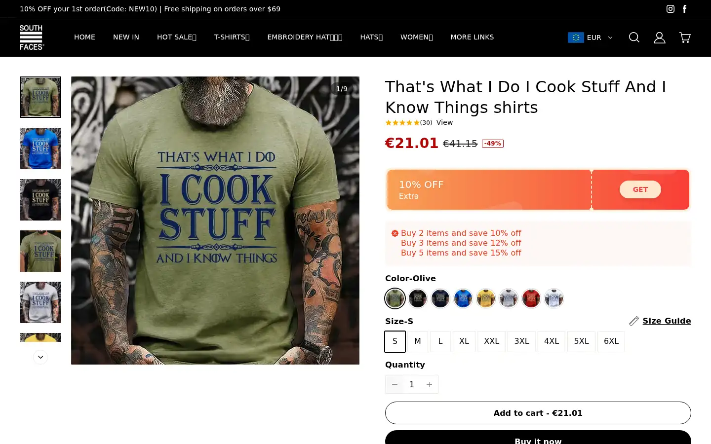 Screenshot of southfaces.com