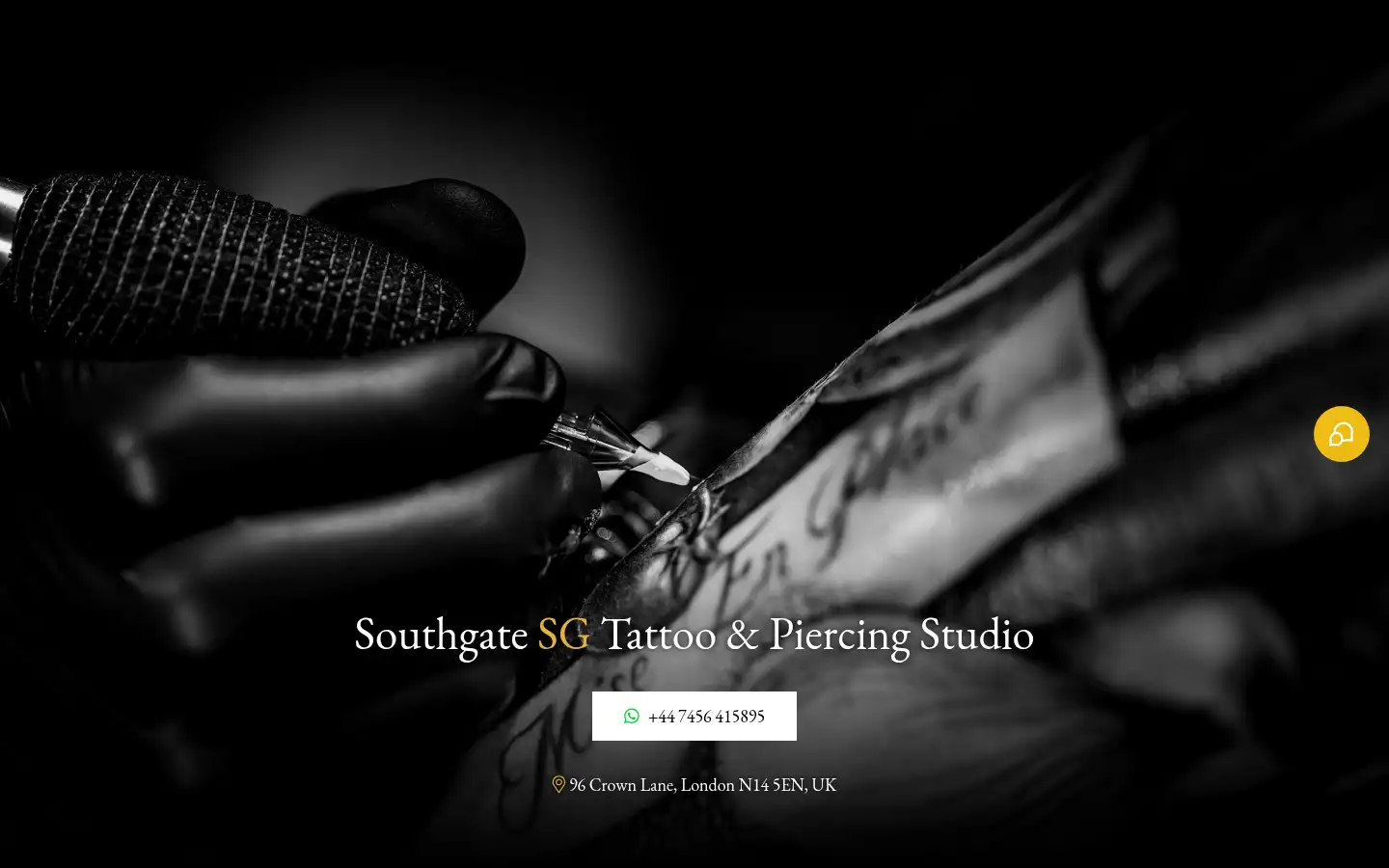 Screenshot of southgatetattoo.co.uk