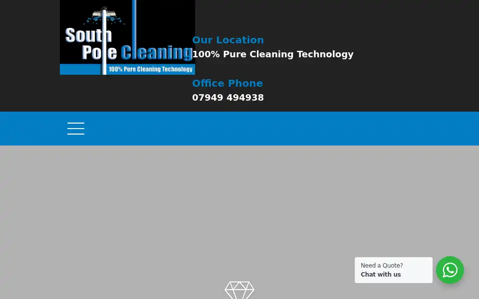 Screenshot of southpolecleaning.co.uk