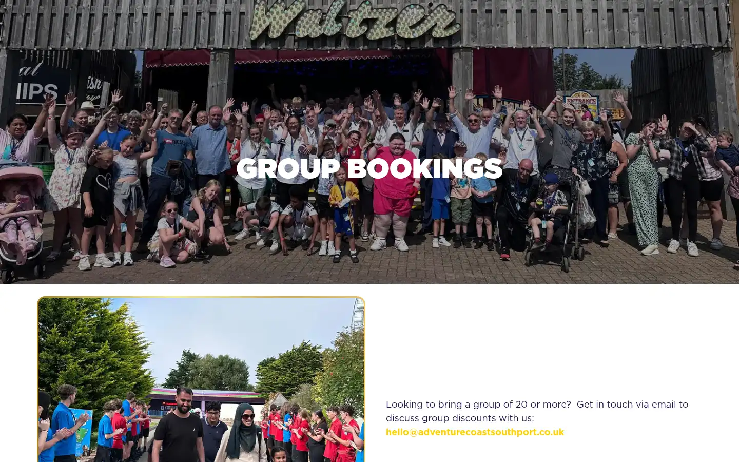 Screenshot of southportpleasureland.com