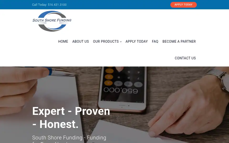 Screenshot of southshorefunding.net