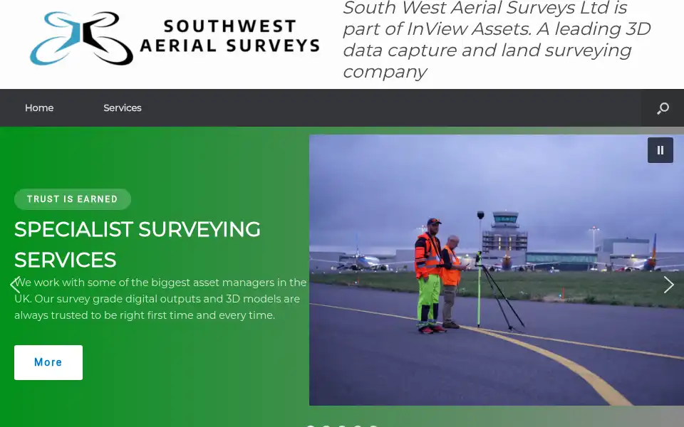 Screenshot of southwestdrones.co.uk