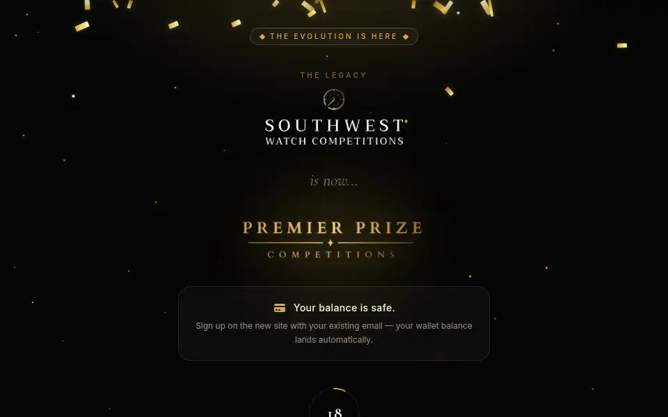 Screenshot of southwestwatchcompetitions.co.uk