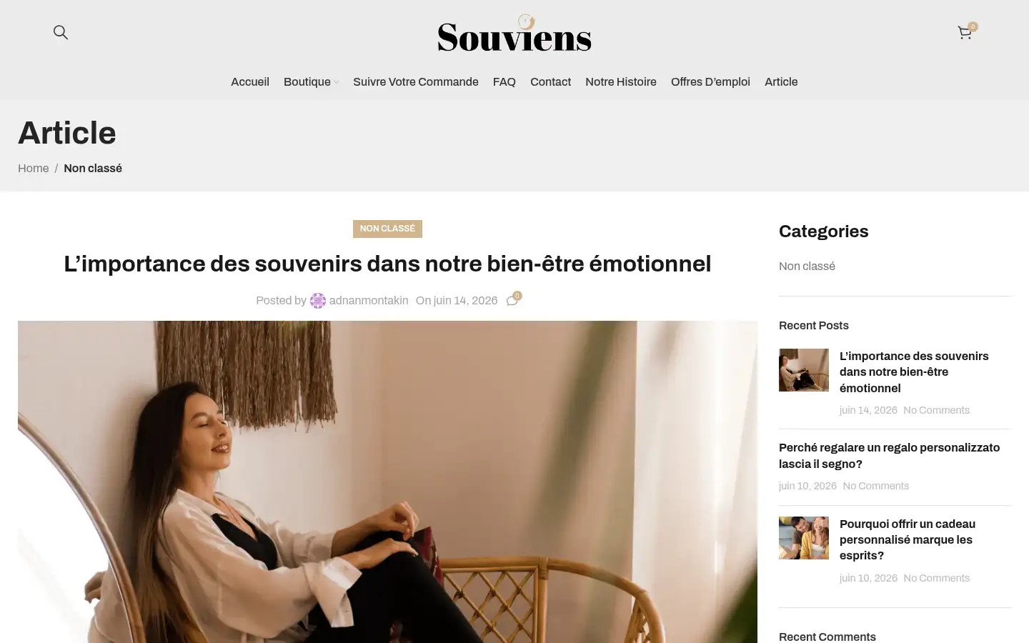 Screenshot of souviens.fr