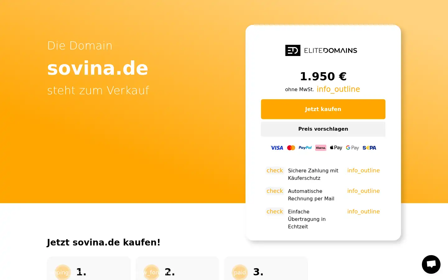 Screenshot of sovina.de