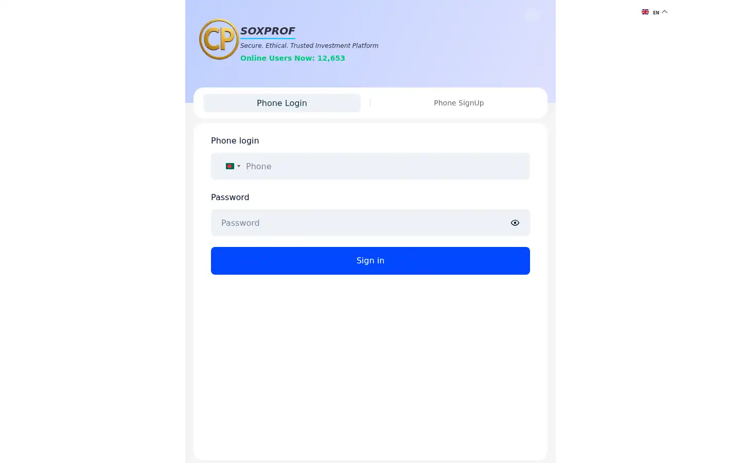 Screenshot of soxprof.com