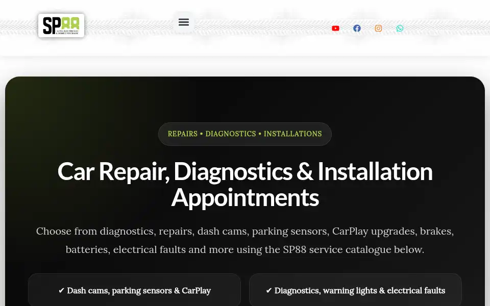 Screenshot of sp88.co.uk