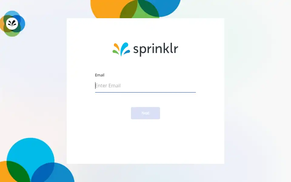 Screenshot of space.sprinklr.com