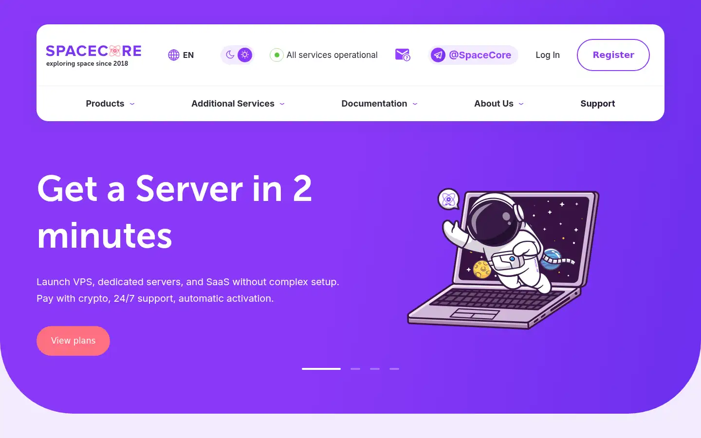 Screenshot of spacecore.pro