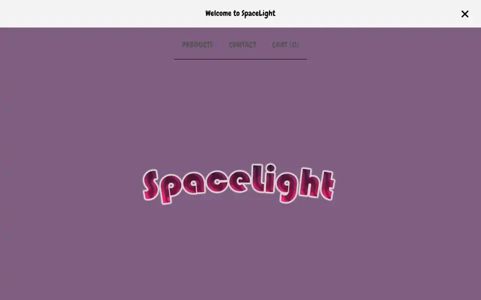 Screenshot of spacelight.bigcartel.com