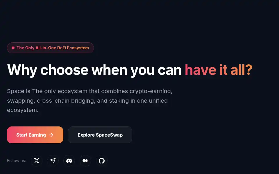 Screenshot of spacetoken.tech