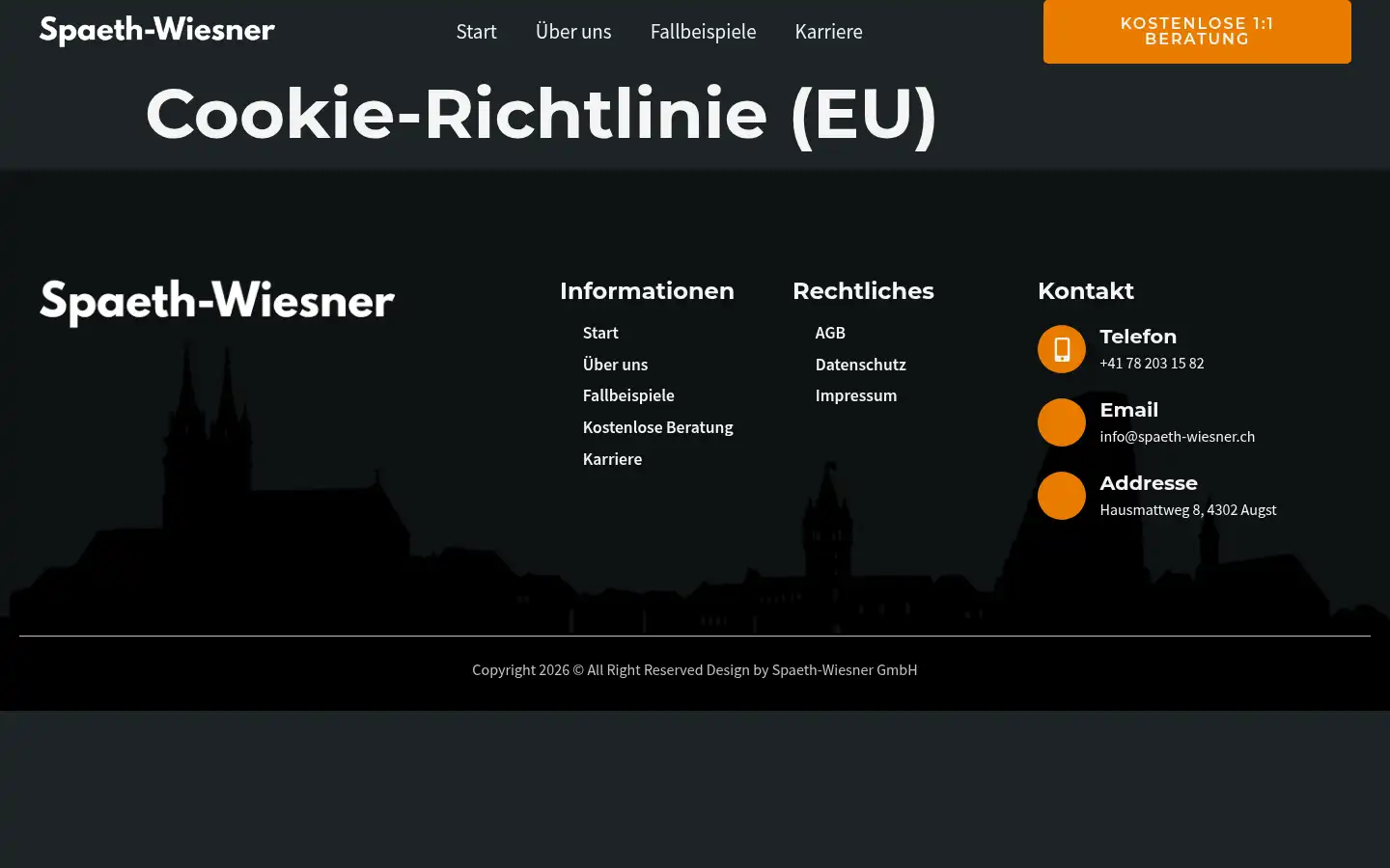 Screenshot of spaeth-wiesner.ch