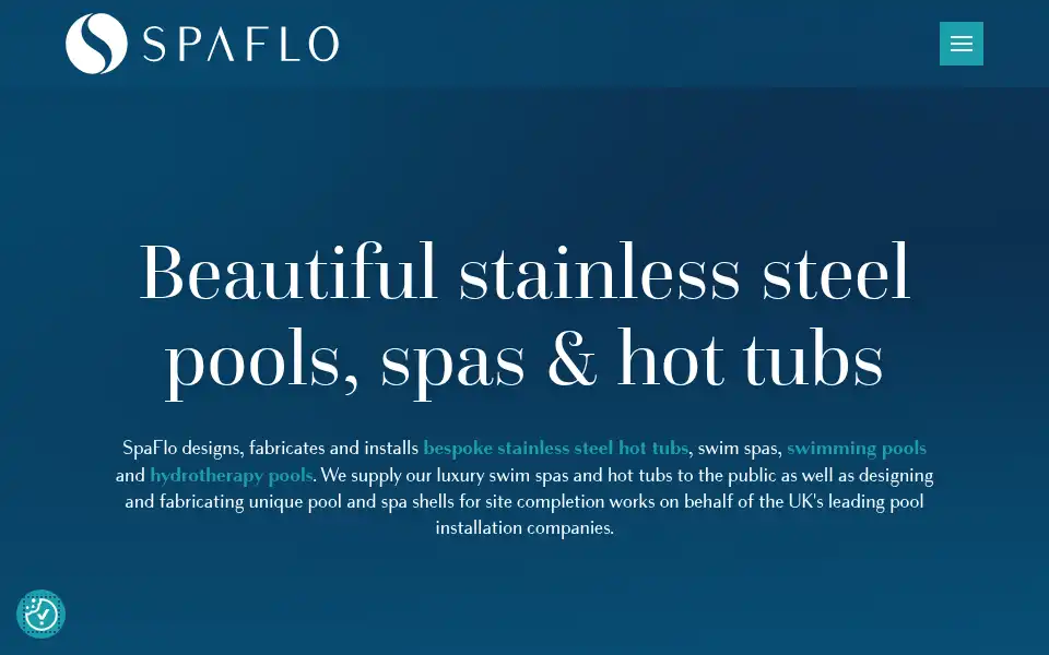 Screenshot of spaflo.co.uk
