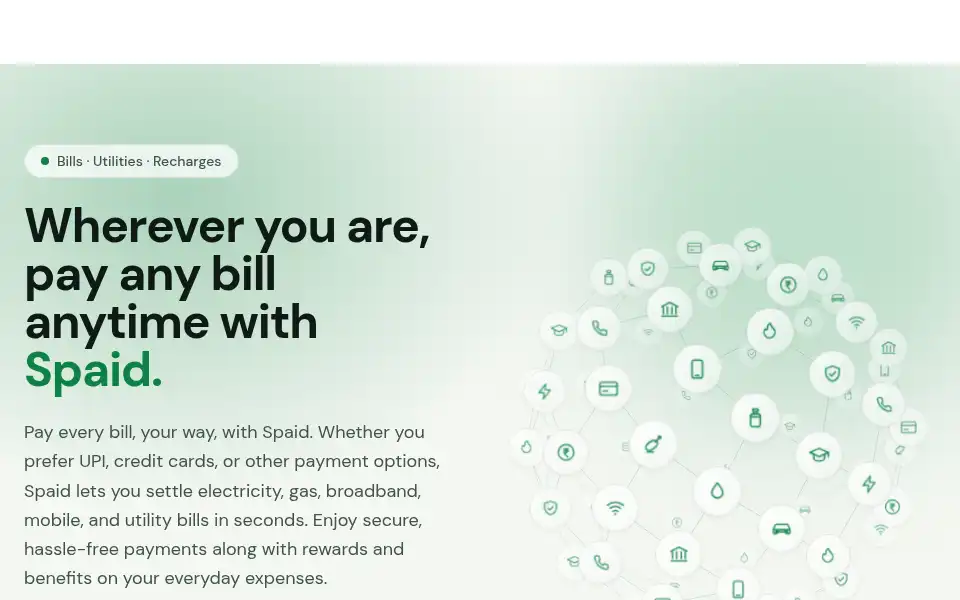 Screenshot of spaid.in