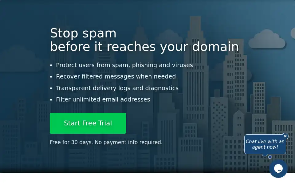 Screenshot of spamhero.com