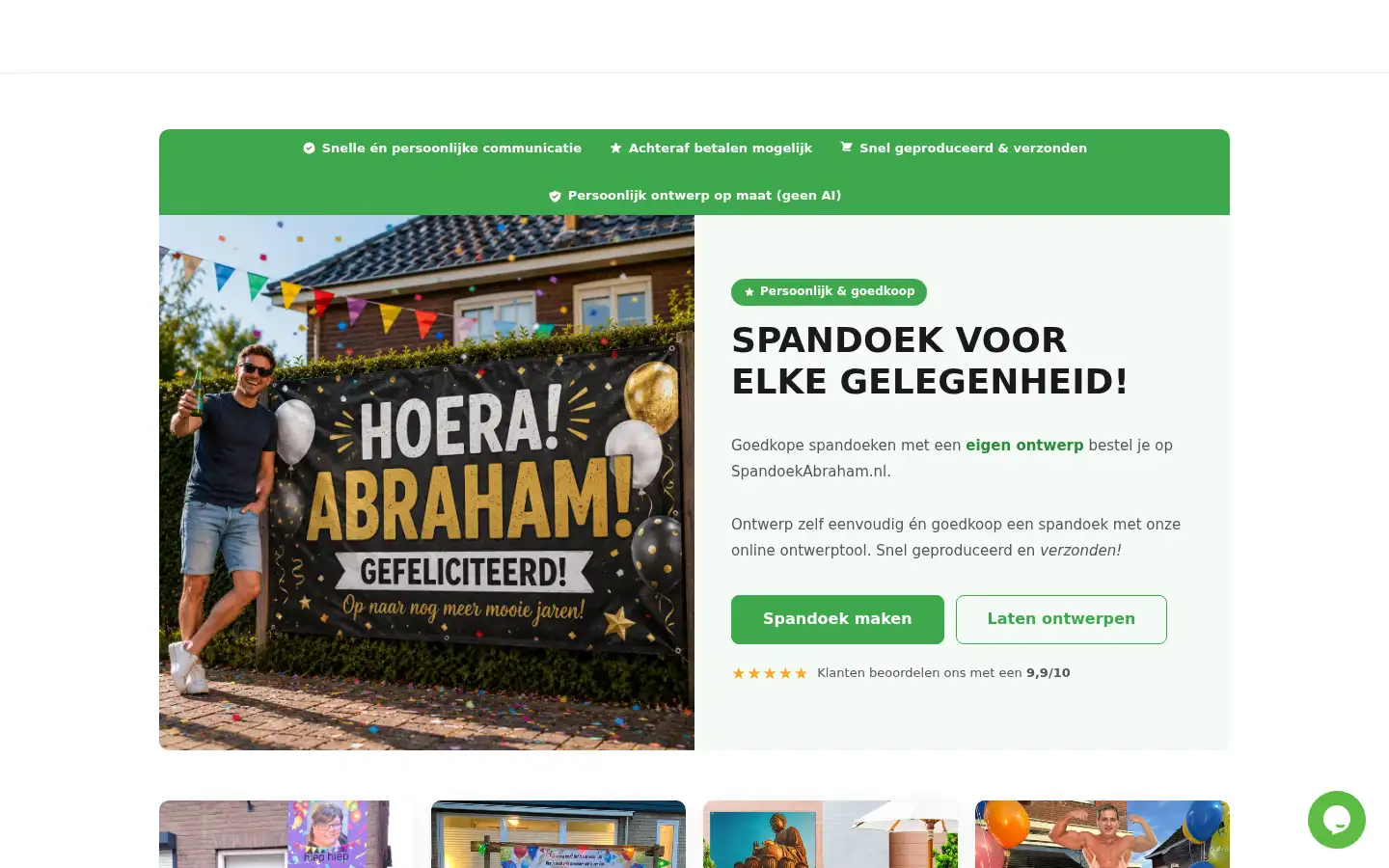 Screenshot of spandoekabraham.nl