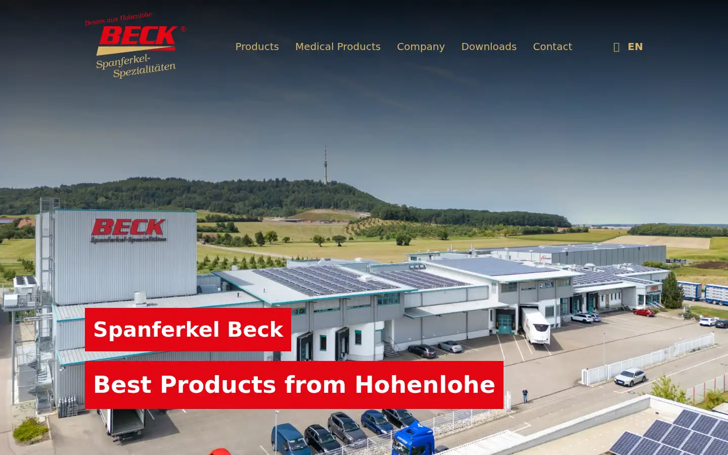 Screenshot of spanferkel-beck.de