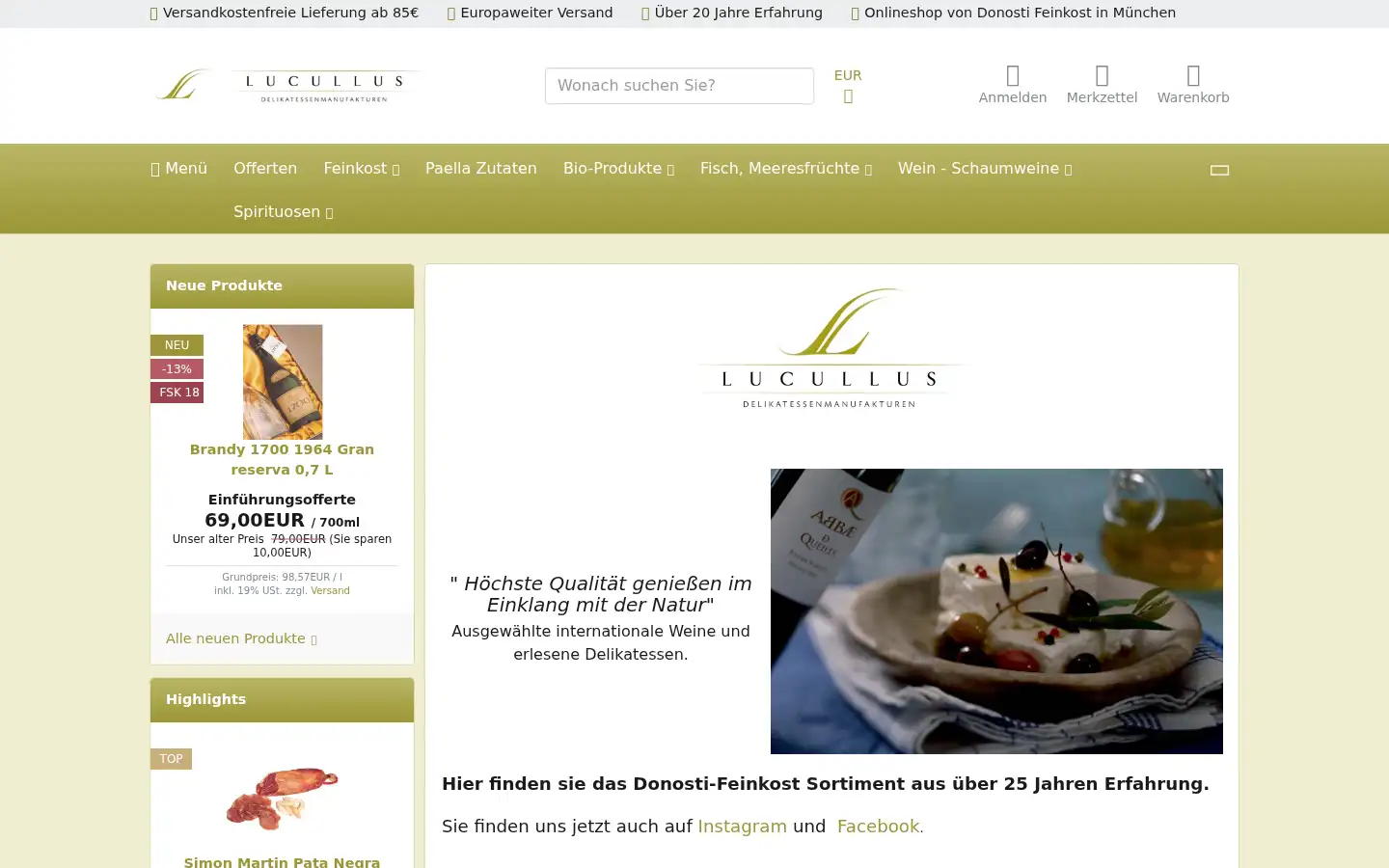 Screenshot of spanien-shop.com