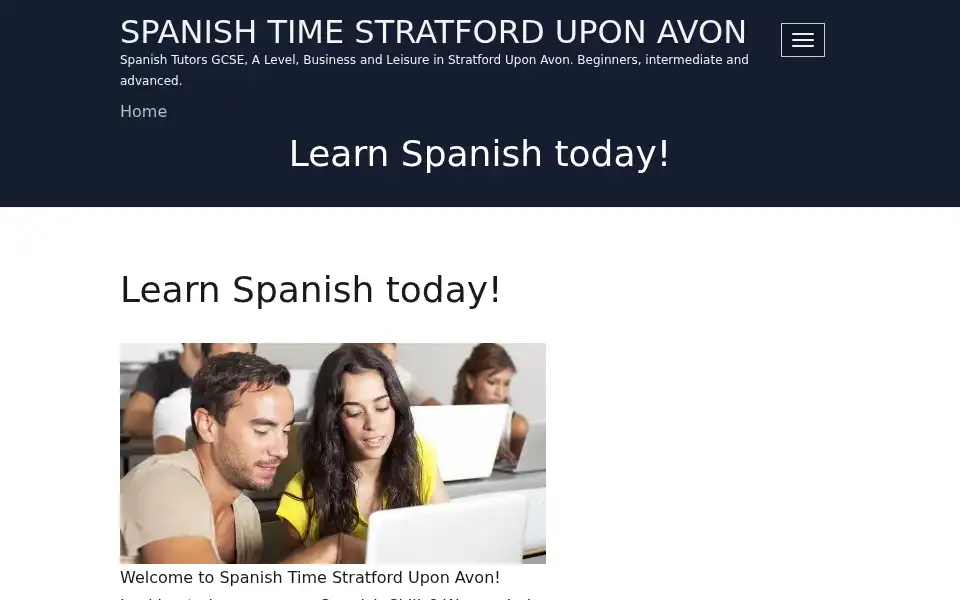 Screenshot of spanishtime.org