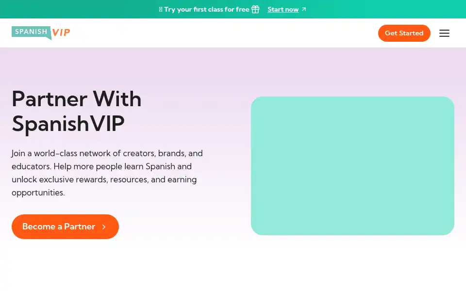 Screenshot of spanishvip.com