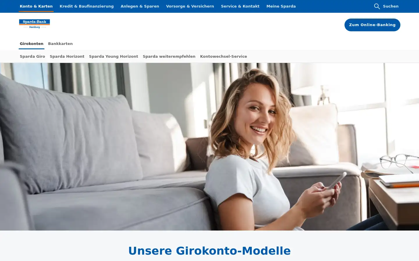 Screenshot of sparda-bank-hamburg.de