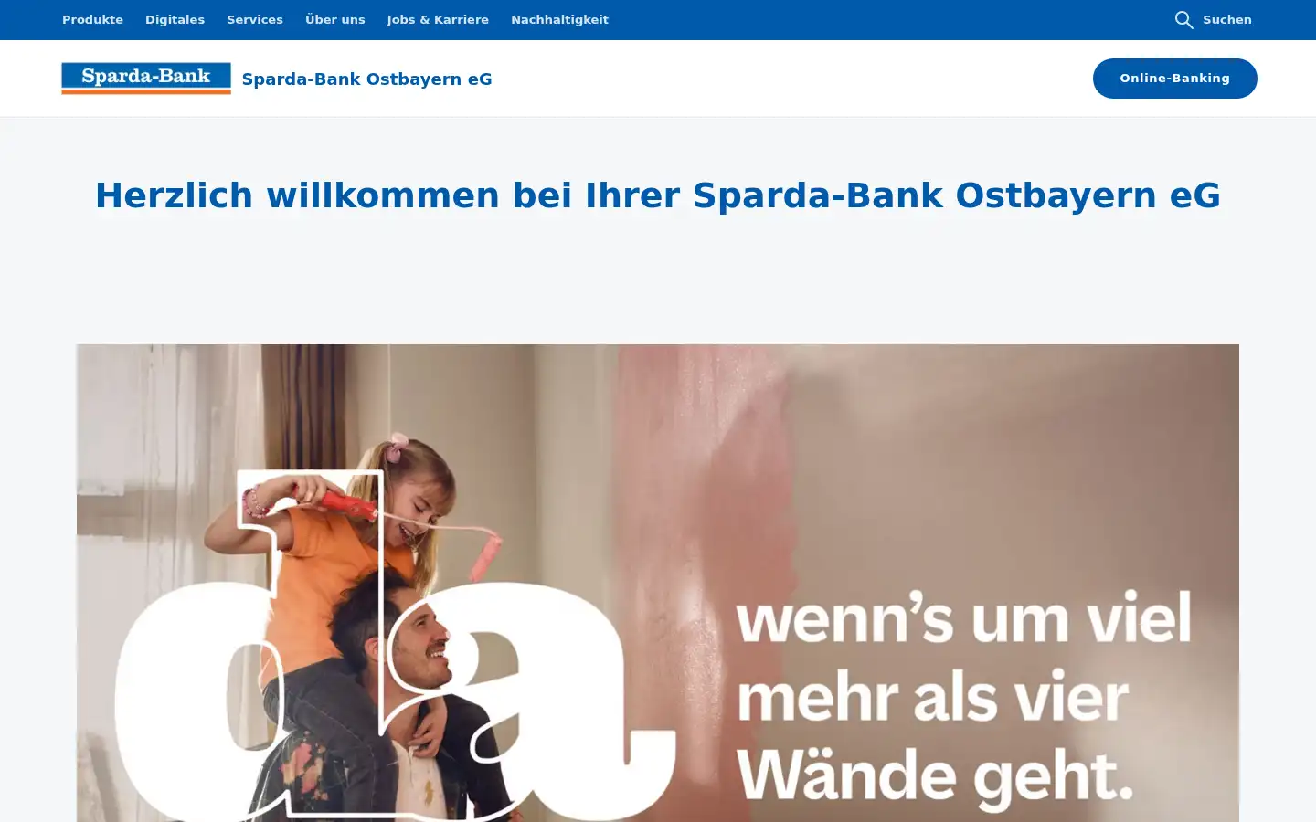 Screenshot of sparda-ostbayern.de