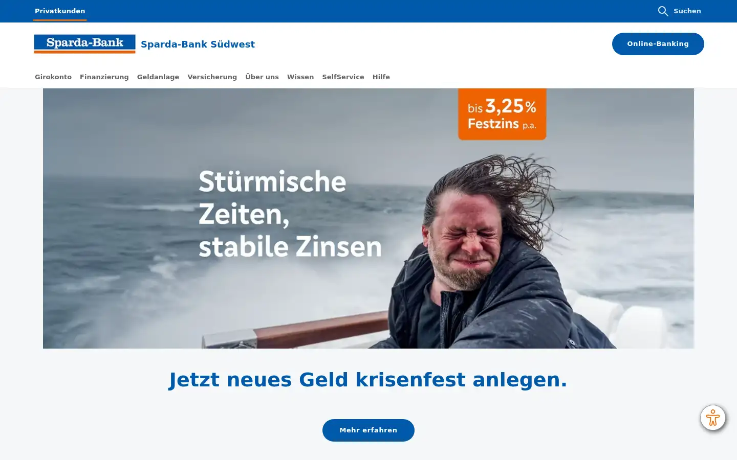 Screenshot of sparda-sw.de