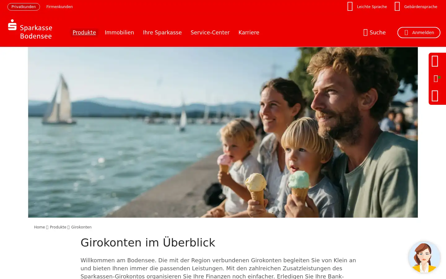 Screenshot of sparkasse-bodensee.de