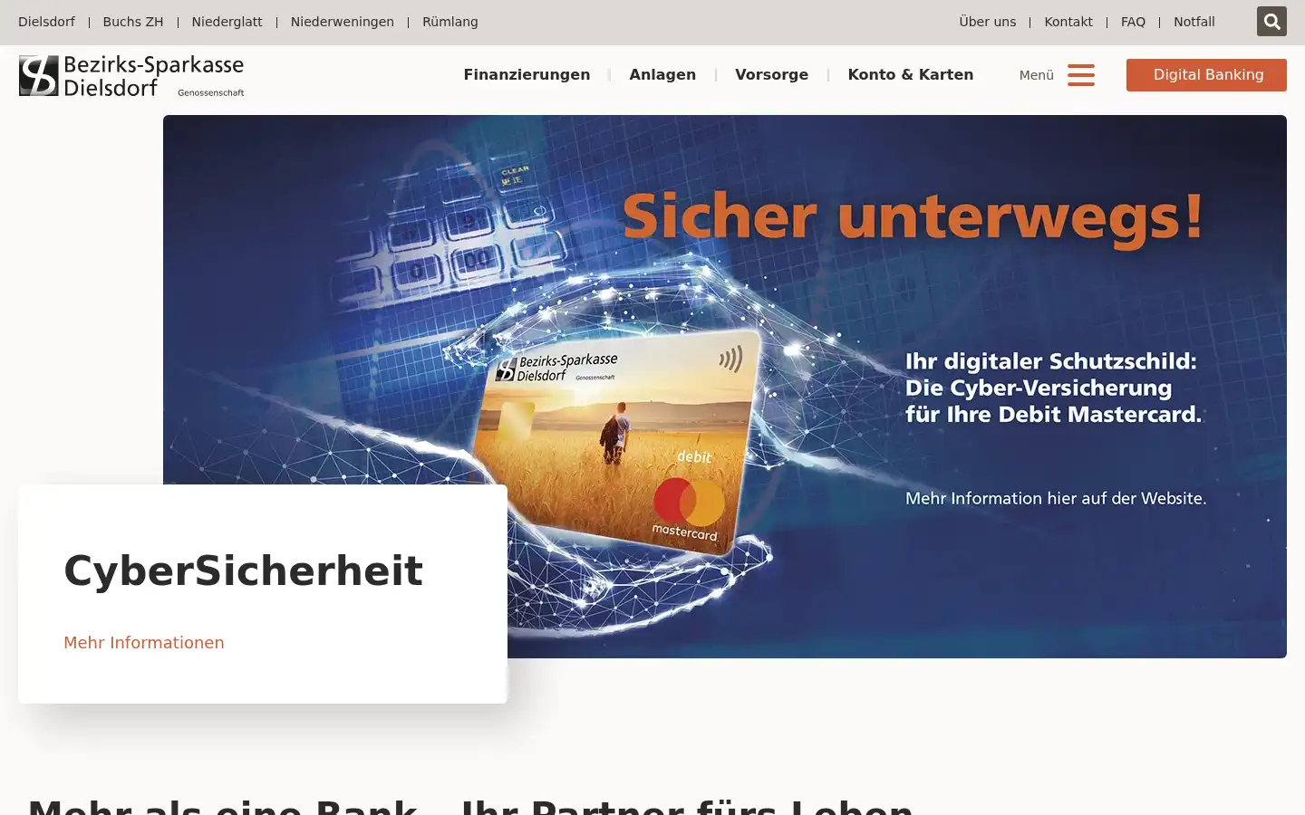 Screenshot of sparkasse-dielsdorf.ch