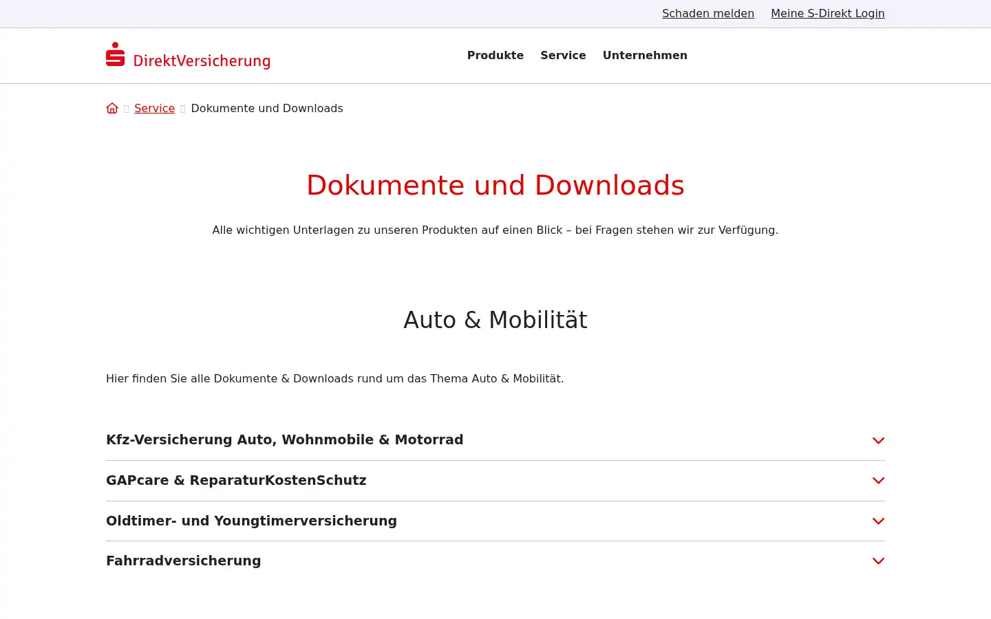 Screenshot of sparkassen-direkt.de