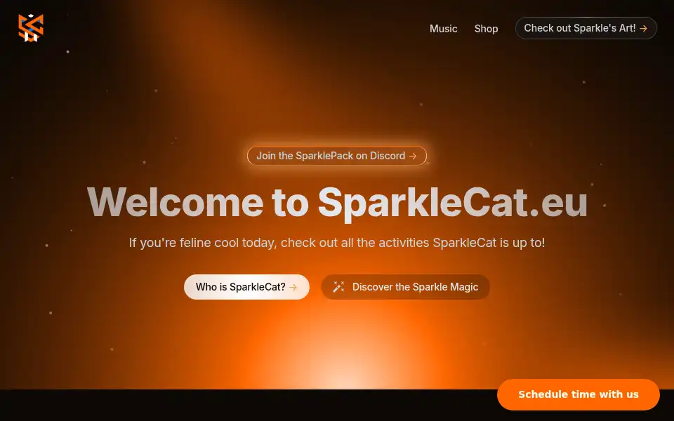 Screenshot of sparklecat.eu