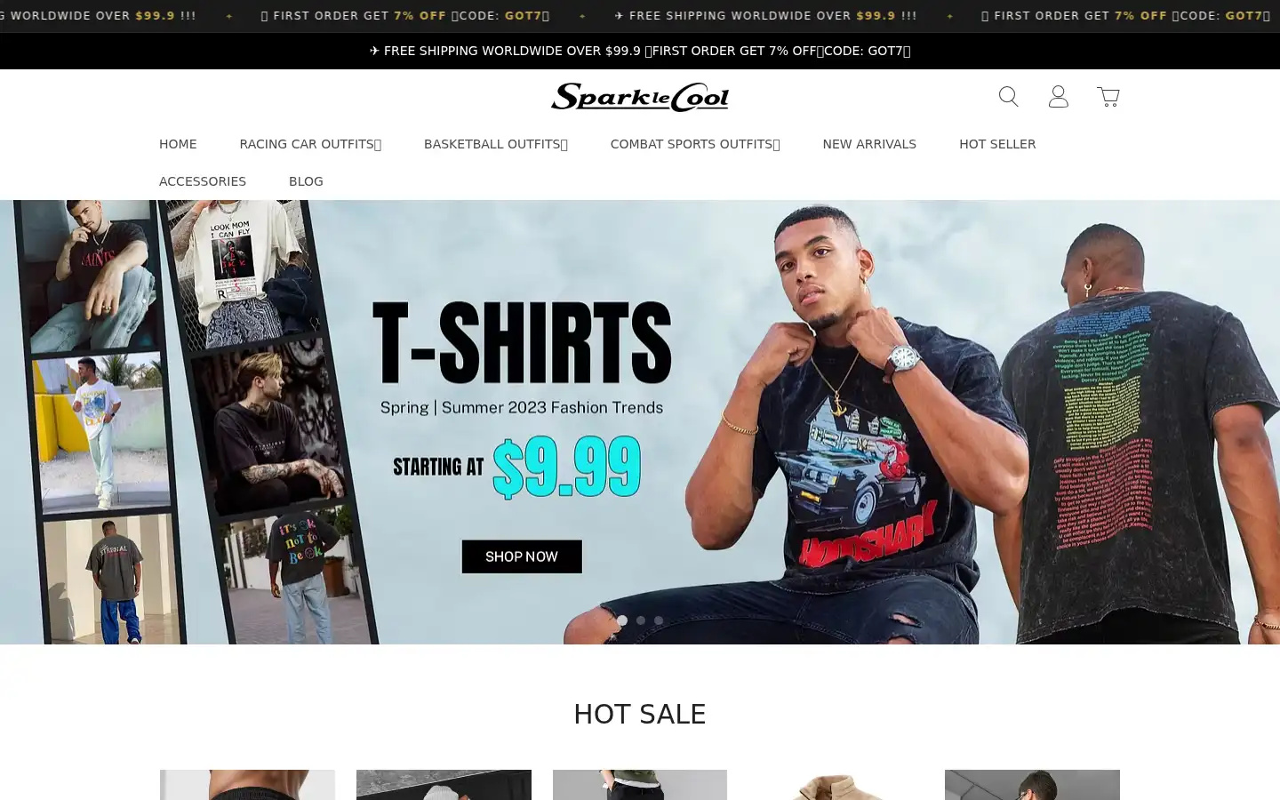 Screenshot of sparklecool.com