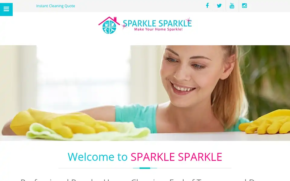 Screenshot of sparklesparkle.co.uk