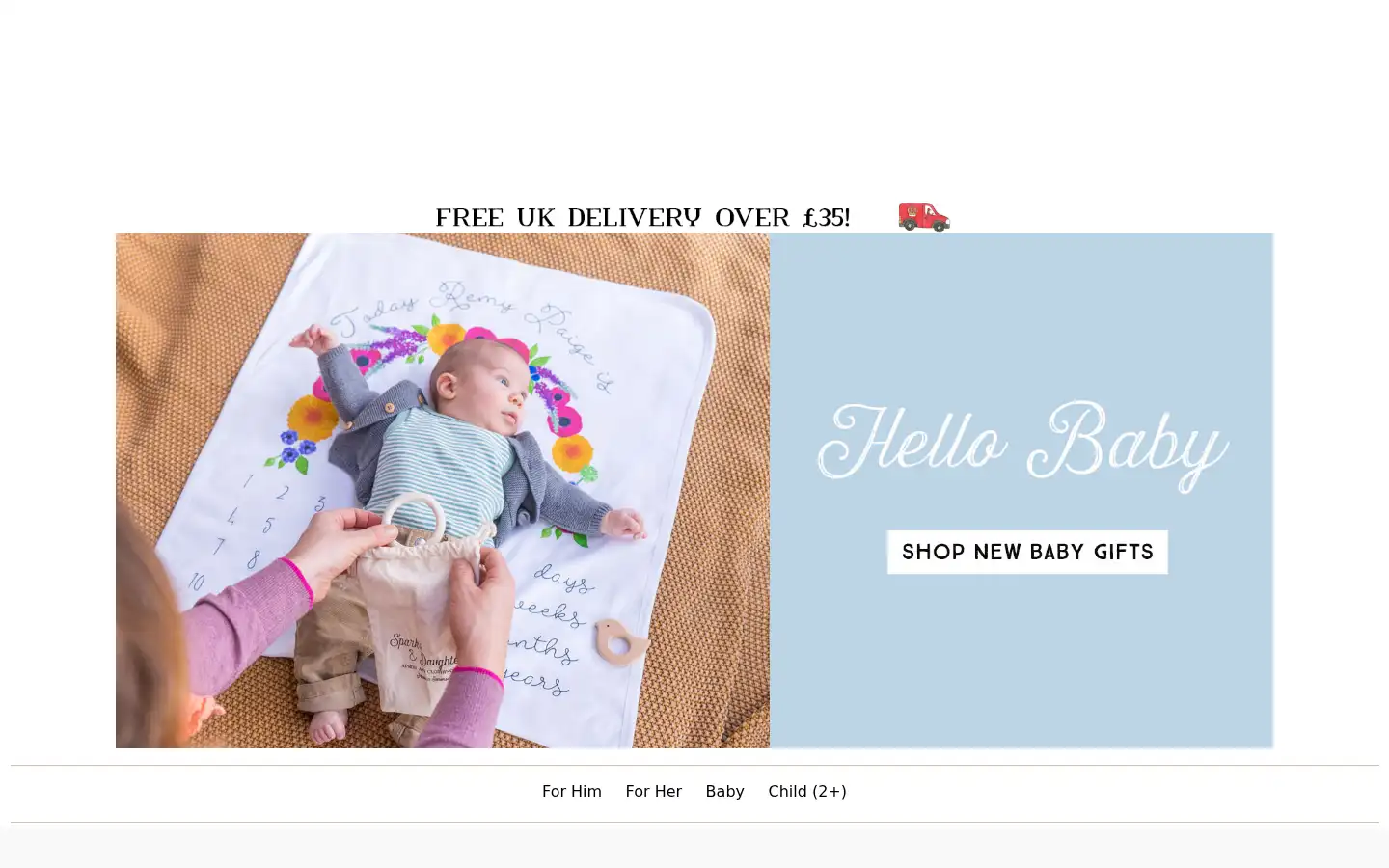 Screenshot of sparksanddaughters.com