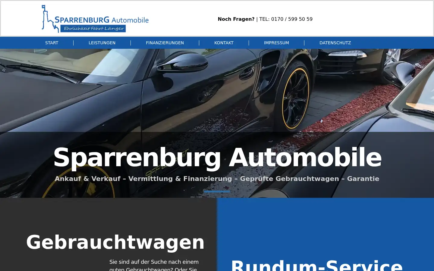 Screenshot of sparrenburg-automobile.de