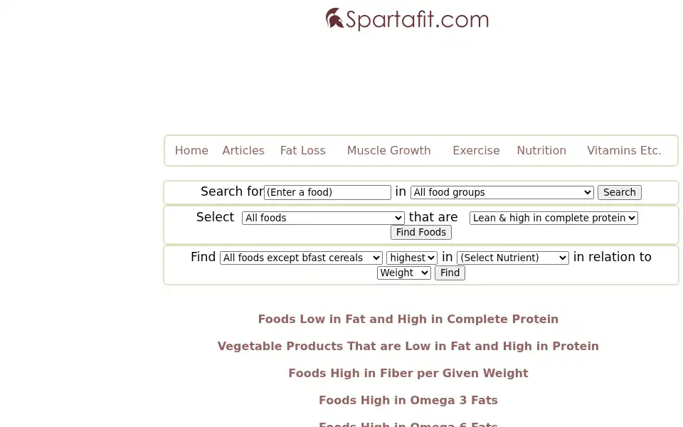 Screenshot of spartafit.com