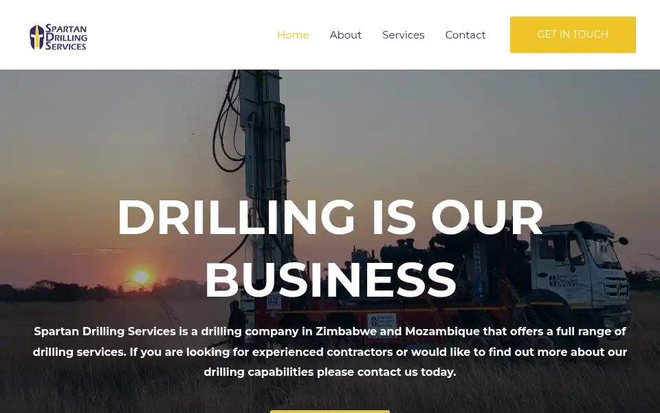 Screenshot of spartandrillingservices.com