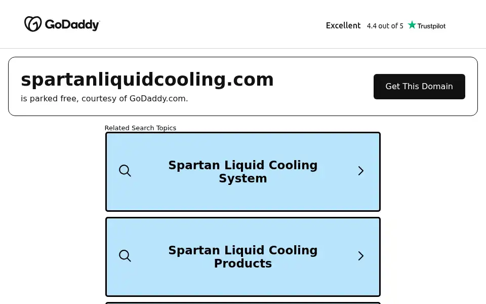 Screenshot of spartanliquidcooling.com