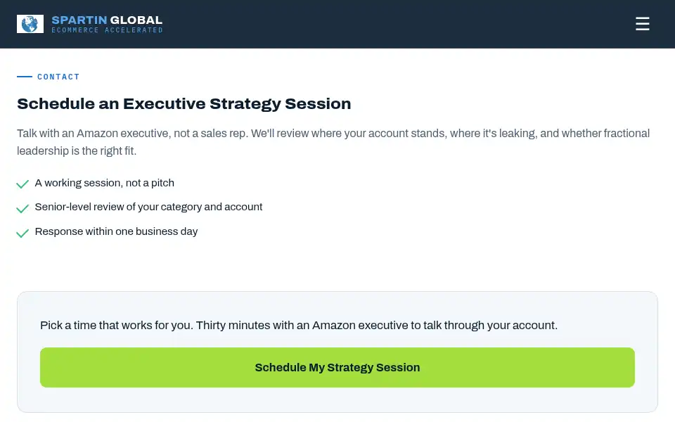 Screenshot of spartinglobal.com