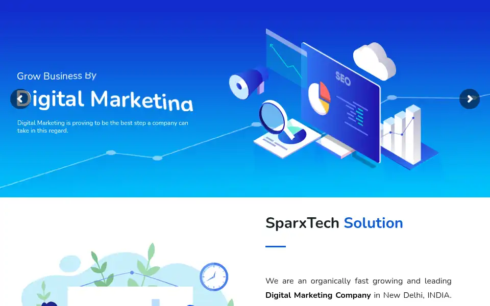Screenshot of sparxtechsolution.net