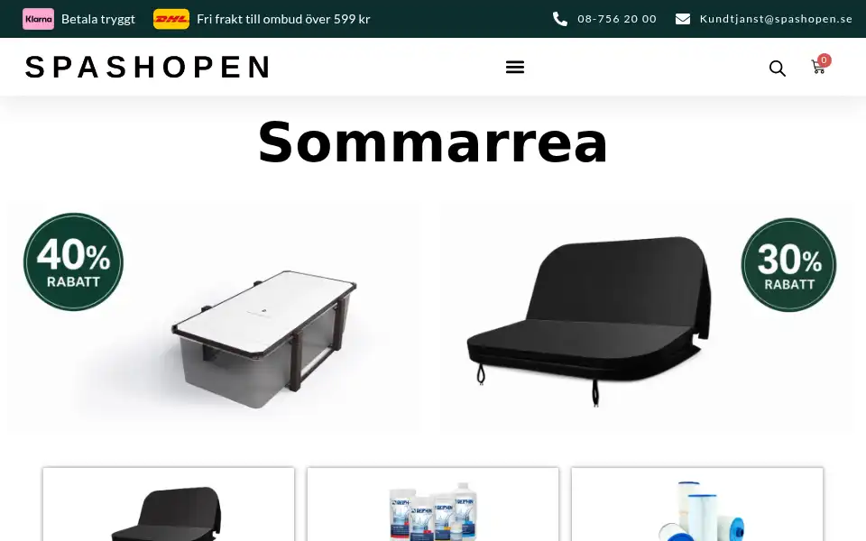 Screenshot of spashopen.se